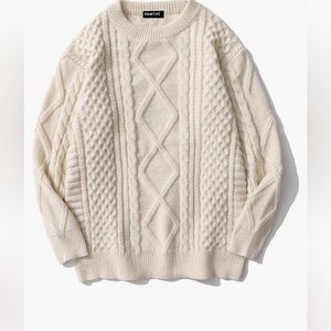 Cable kit / Fisherman sweater cream color